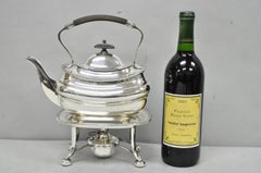 Antique Walker Hall Sheffield Silver Plated Teapot Spirit Kettle on Warmer Stand