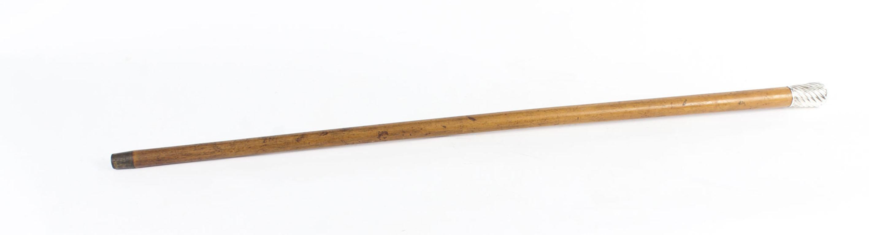 antique sterling silver walking cane