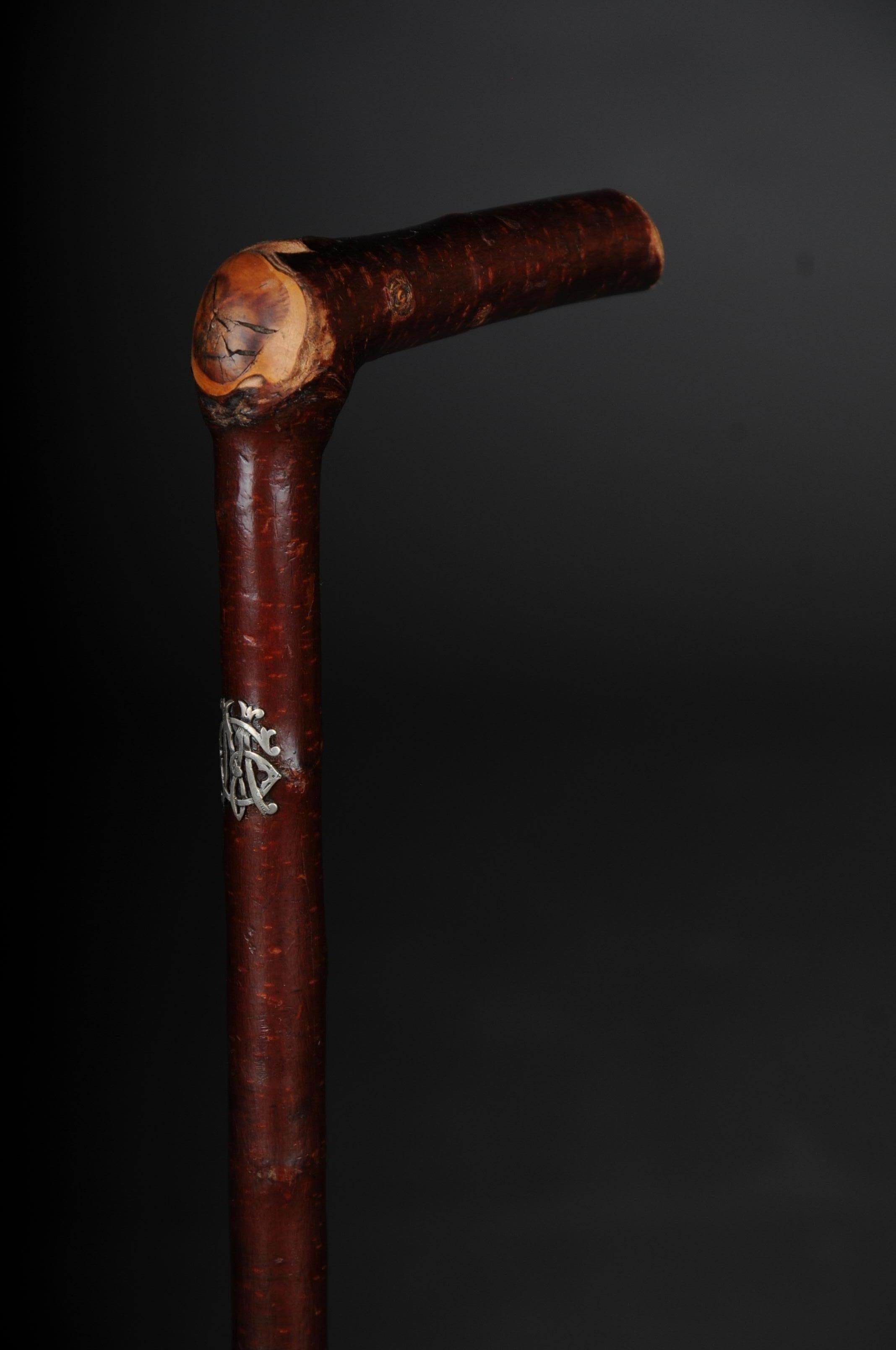 Antique Walking Stick/Cane, Germany with Around 1910 with Owner's Stamp In Good Condition For Sale In Berlin, DE