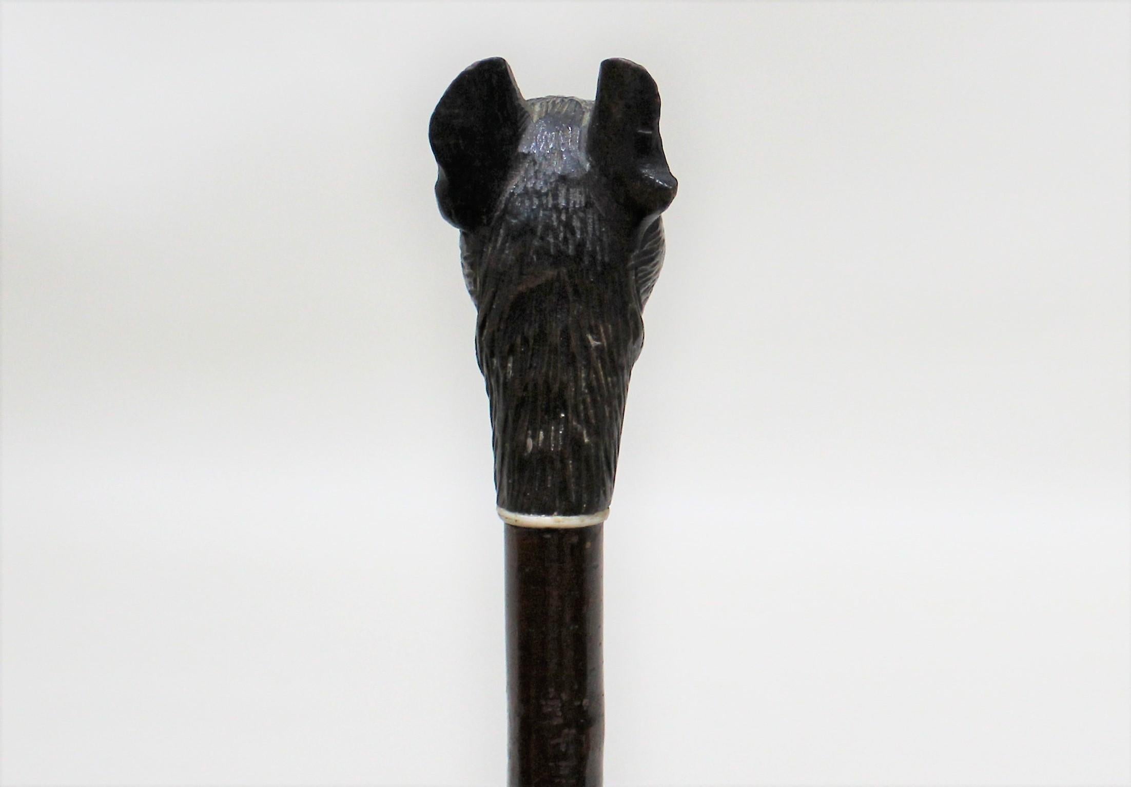 bulldog walking stick