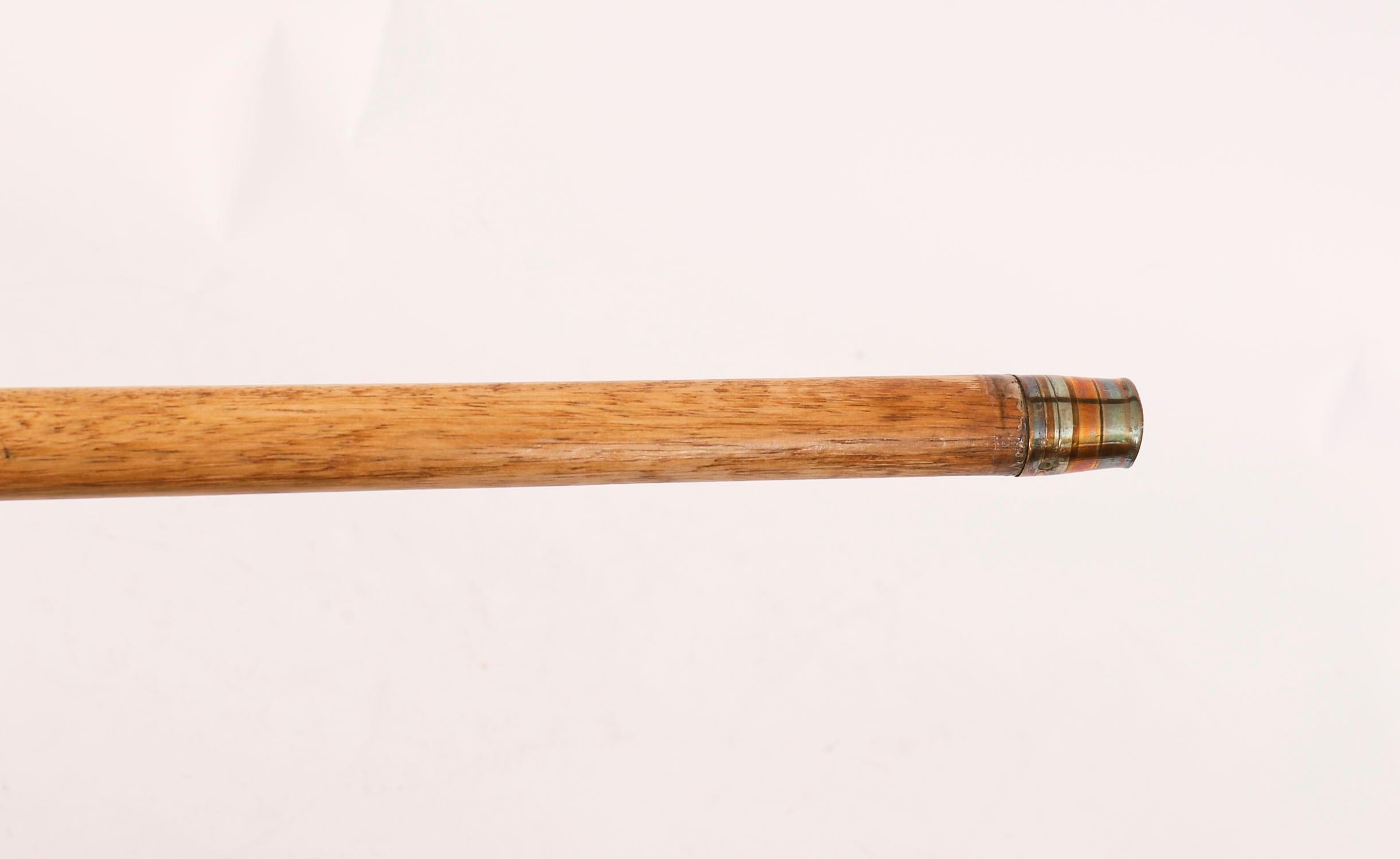 Antique Walking Stick Cane Silver Duck Head Handle dated 1909 94cm 37inches im Zustand „Gut“ im Angebot in London, GB