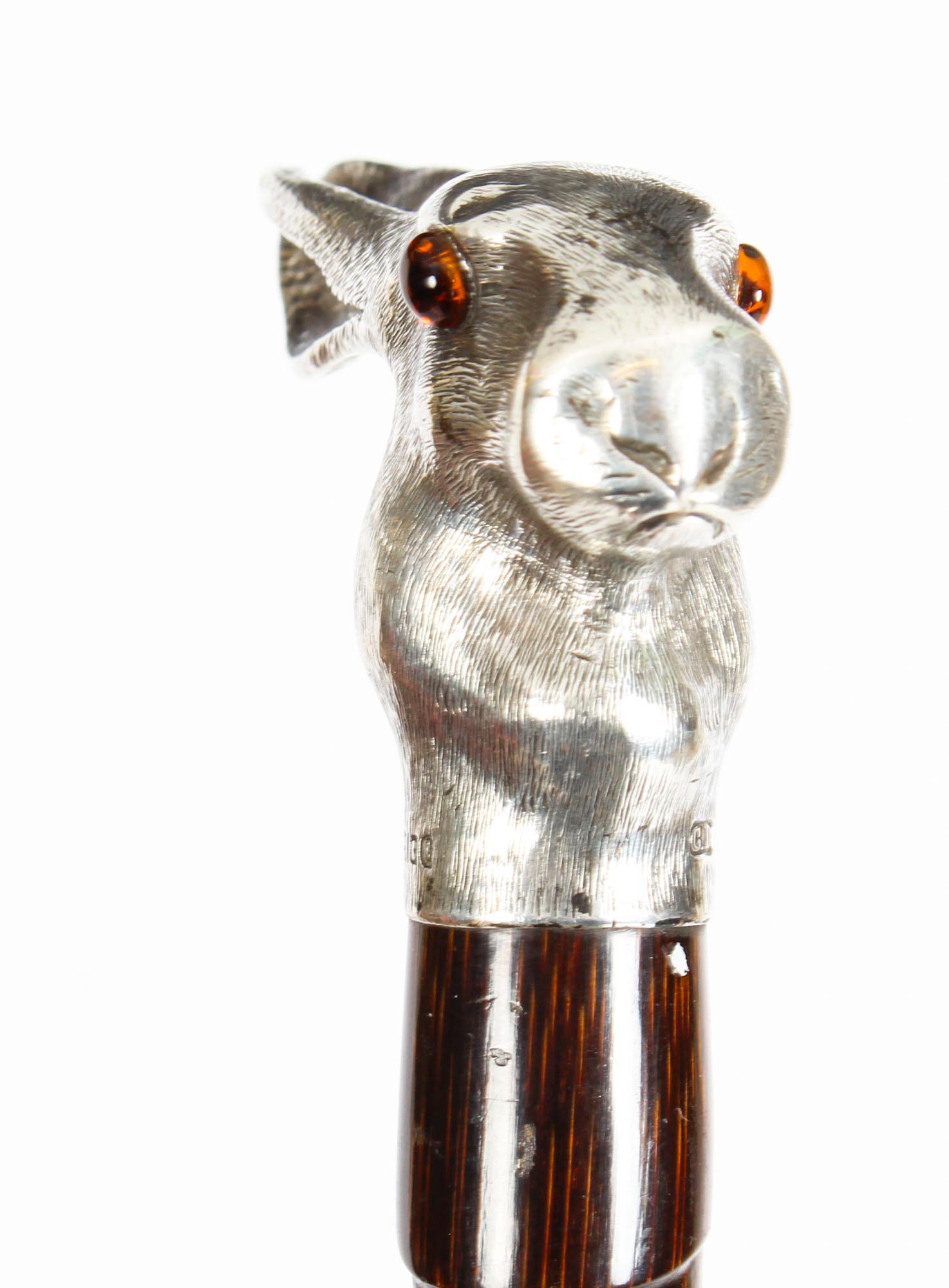 rabbit head walking stick