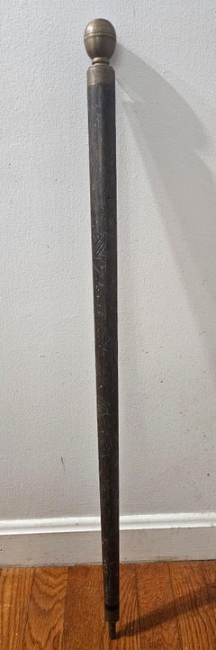 Antique Walking Stick Cane with Billiards Cue, 19th Century