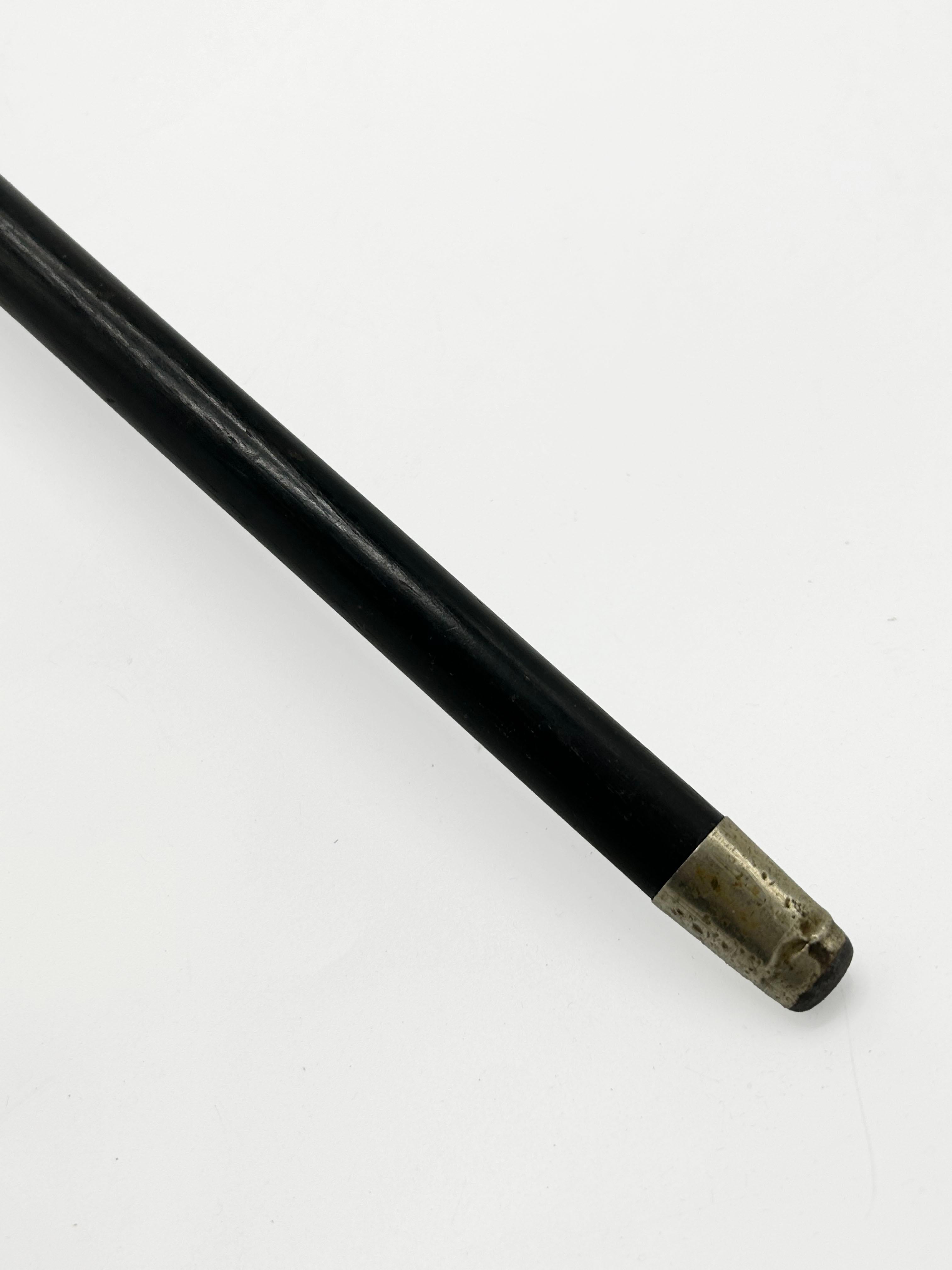 Antique Walking Stick with 925 Sterling Silver Handle, Early 20th Century

This refined antique walking stick features a beautifully crafted solid silver handle, richly decorated with floral motifs in high relief and flowing lines in the Art Nouveau