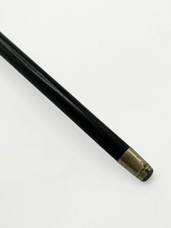 Antique Walking Stick with 925 Sterling Silver Handle, Early 20th Century