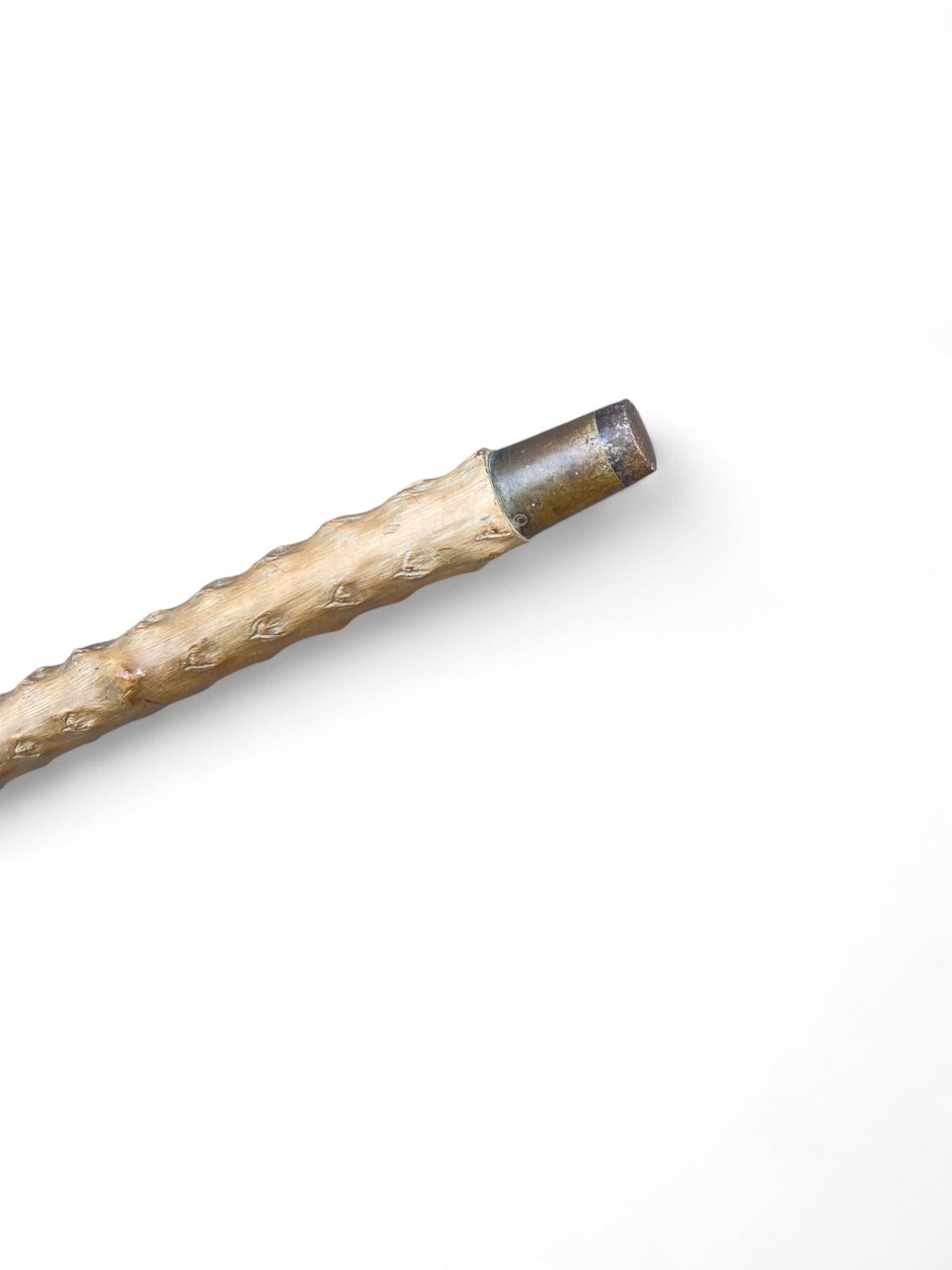 Antique Walking Stick with Roe Deer Horn For Sale 5