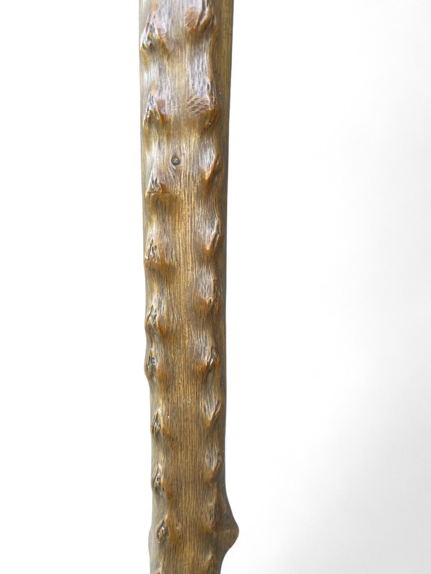 Rustic Antique Walking Stick with Roe Deer Horn For Sale