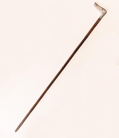 Antique Walking Stick with Silver Handle