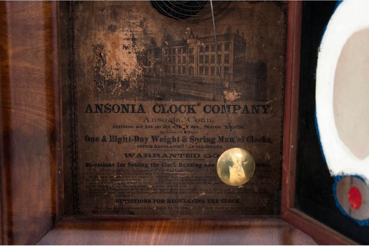 Antike Wanduhr, Ansonia Clock Co. (19. Jahrhundert) im Angebot