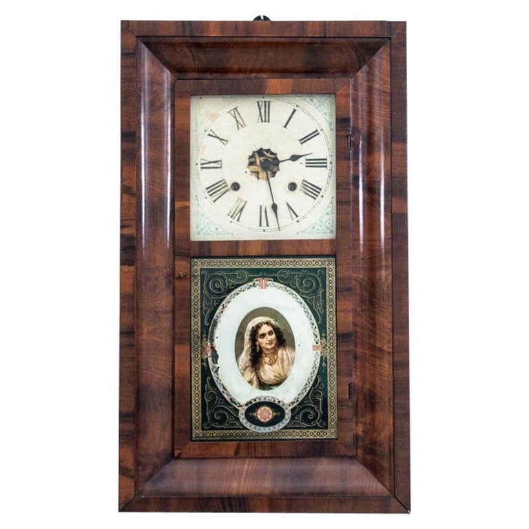 Antique Wall Clock, Ansonia Clock Co. For Sale