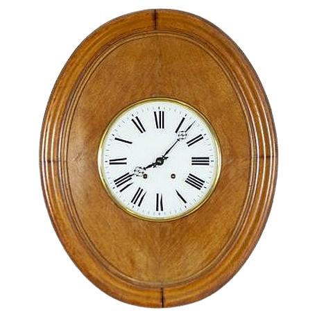 Antique Wall Clock From the Interwar Period For Sale