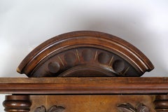 Antique Wall Clock Made In Walnut By Junghans From 1920s