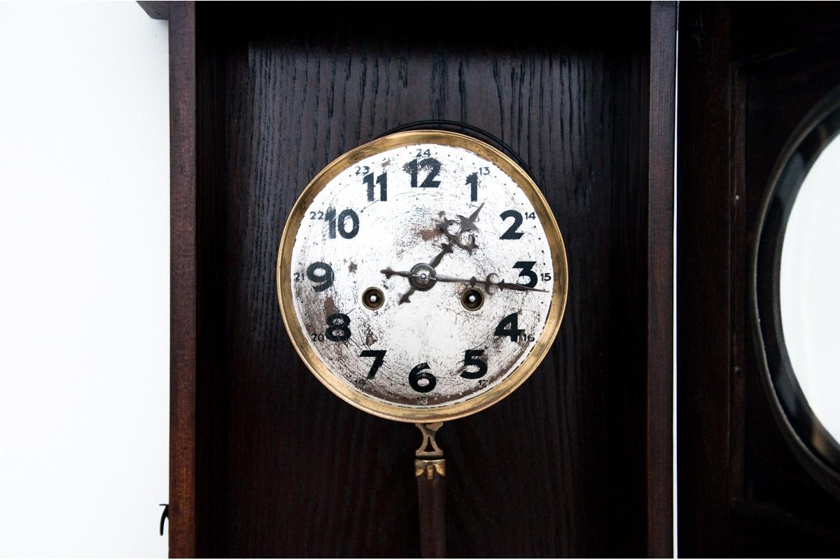 Oak Antique Wall Clock, Western Europe, circa 1910