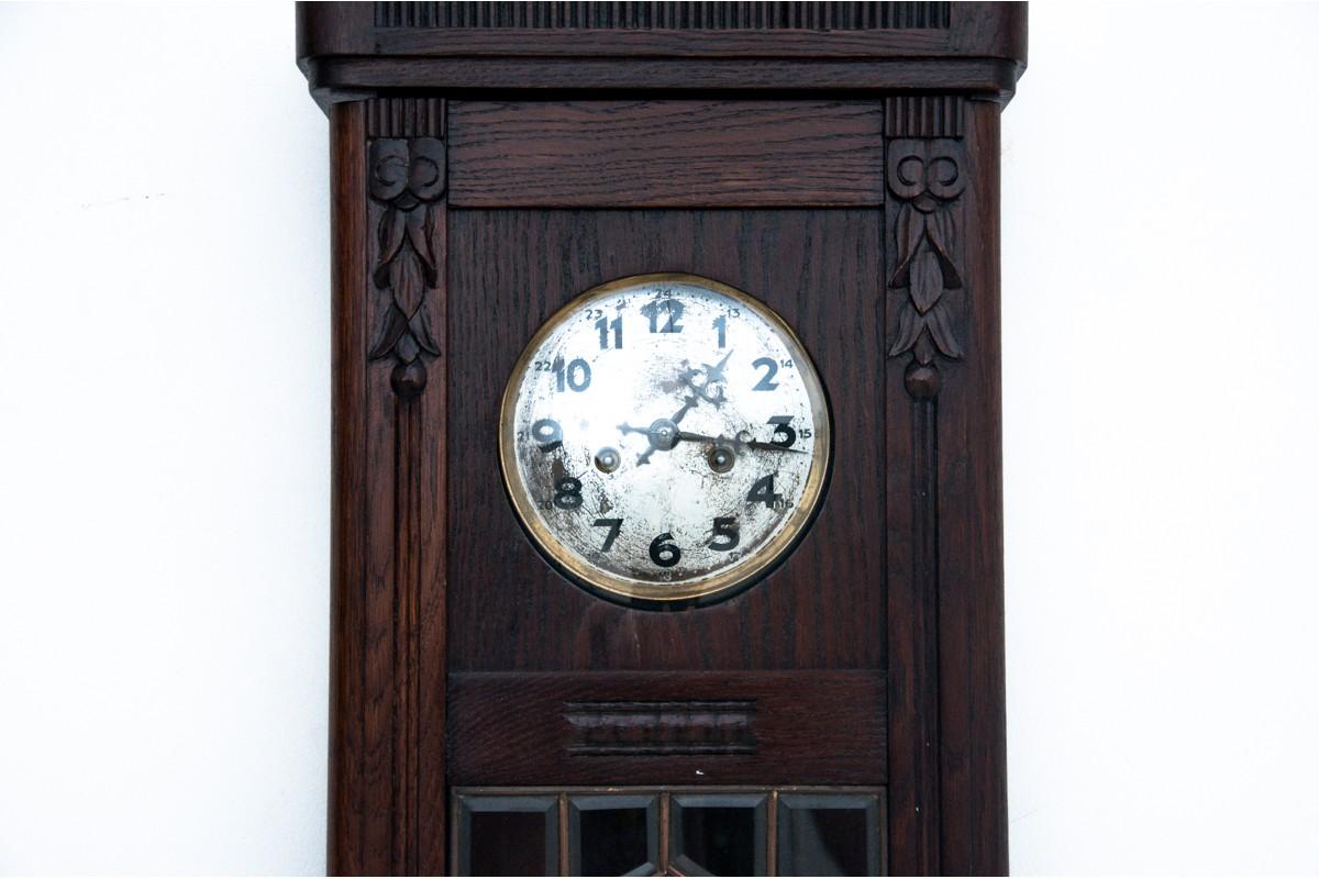 Antique Wall Clock, Western Europe, circa 1910 In Good Condition In Chorzów, PL