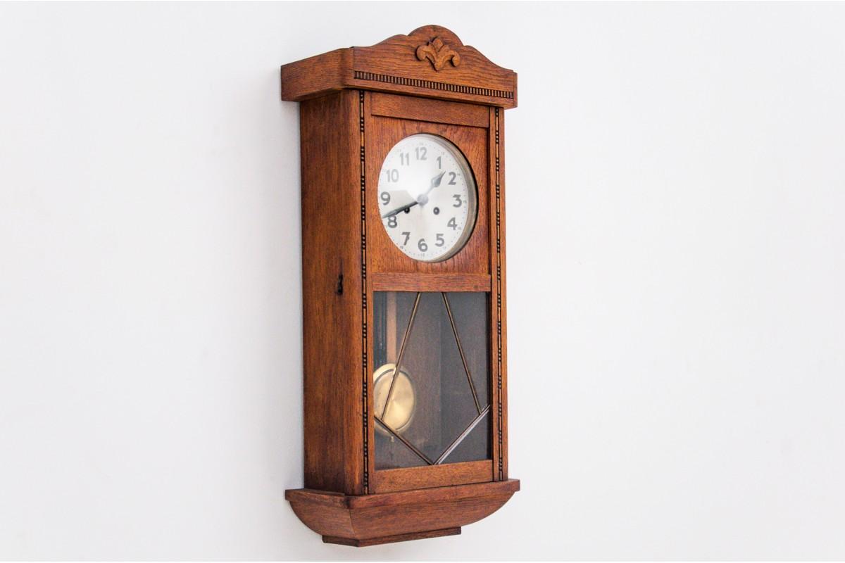 Antique Wall Clock, Western Europe, circa 1910 2