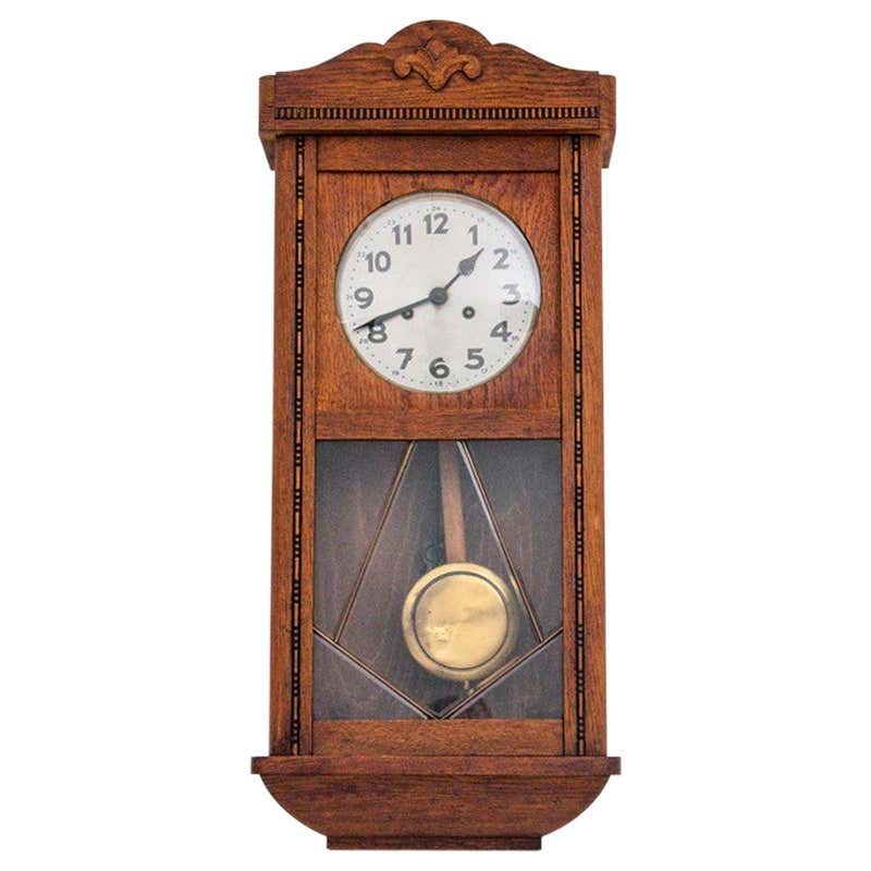 Antique Wall Clock, Ansonia Clock Co. For Sale at 1stDibs
