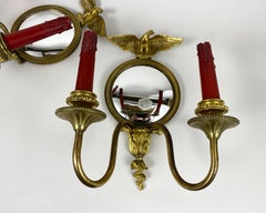 Lampade da parete antiche Lampada da parete per interni per la casa in bronzo, Francia, anni '30