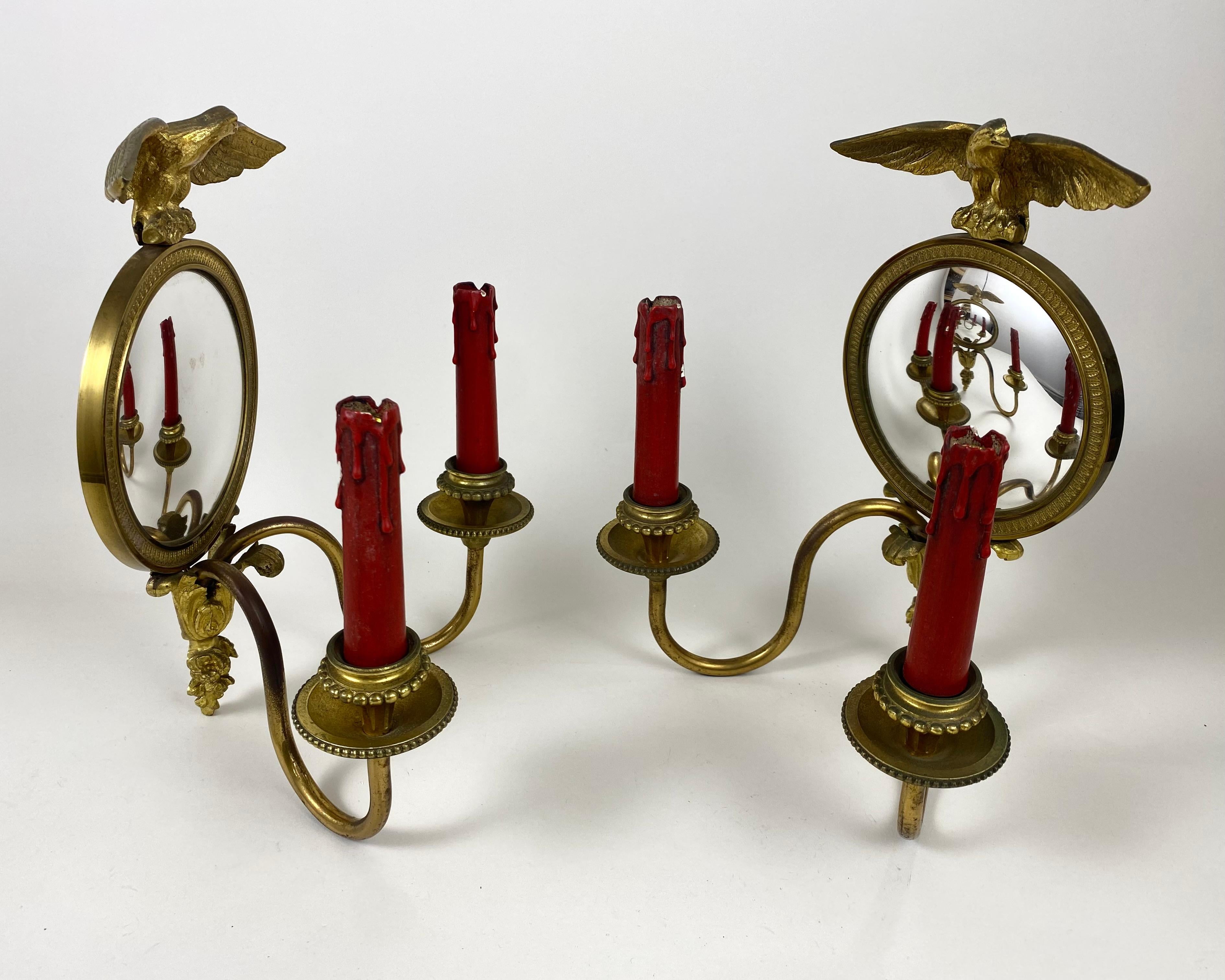 French Antique Wall Lights Indoor Wall Lamp for Home in Bronze, France, 1930s For Sale