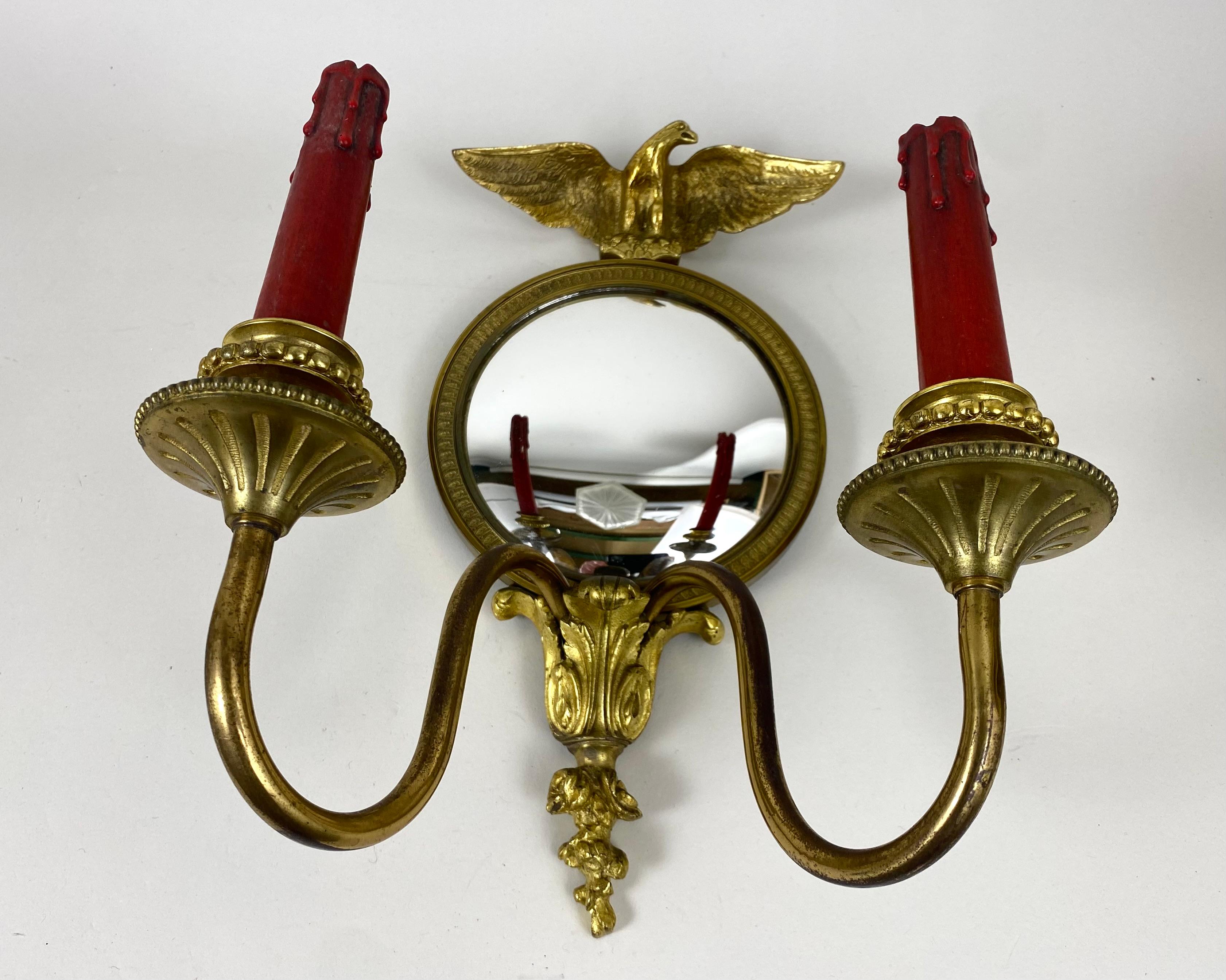 Antique Wall Lights Indoor Wall Lamp for Home in Bronze, France, 1930s In Excellent Condition For Sale In Bastogne, BE