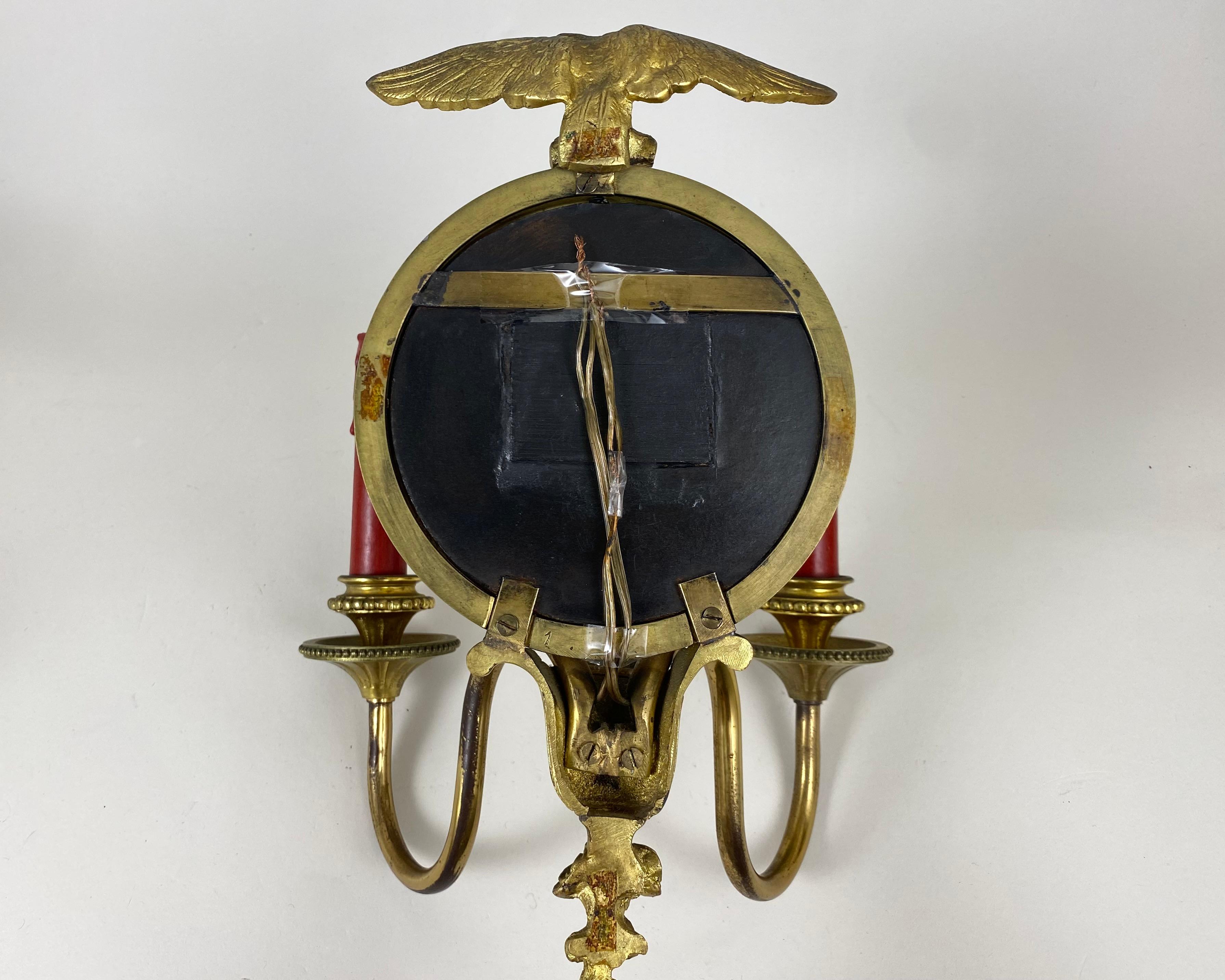 Antique Wall Lights Indoor Wall Lamp for Home in Bronze, France, 1930s For Sale 3