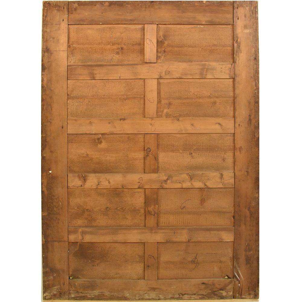 Antique Wall Mirror, Chimney Mirror, Original Gold Leaf Frame, 19th