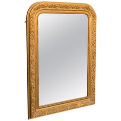 Antique Wall Mirror, English, Gilt Gesso, Neoclassical Revival, Victorian, 1900
