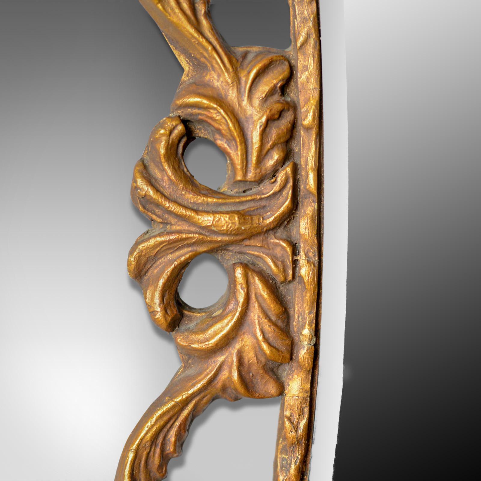 19th Century Antique Wall Mirror, English, Victorian, Gilt Gesso, Classical Taste, circa 1880