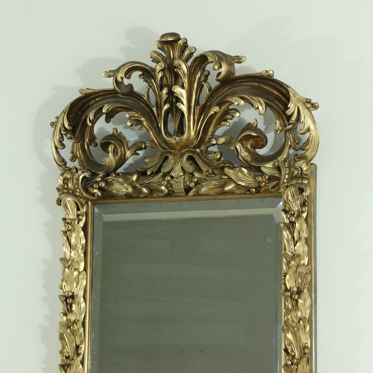 German Antique Wall Mirror For Sale