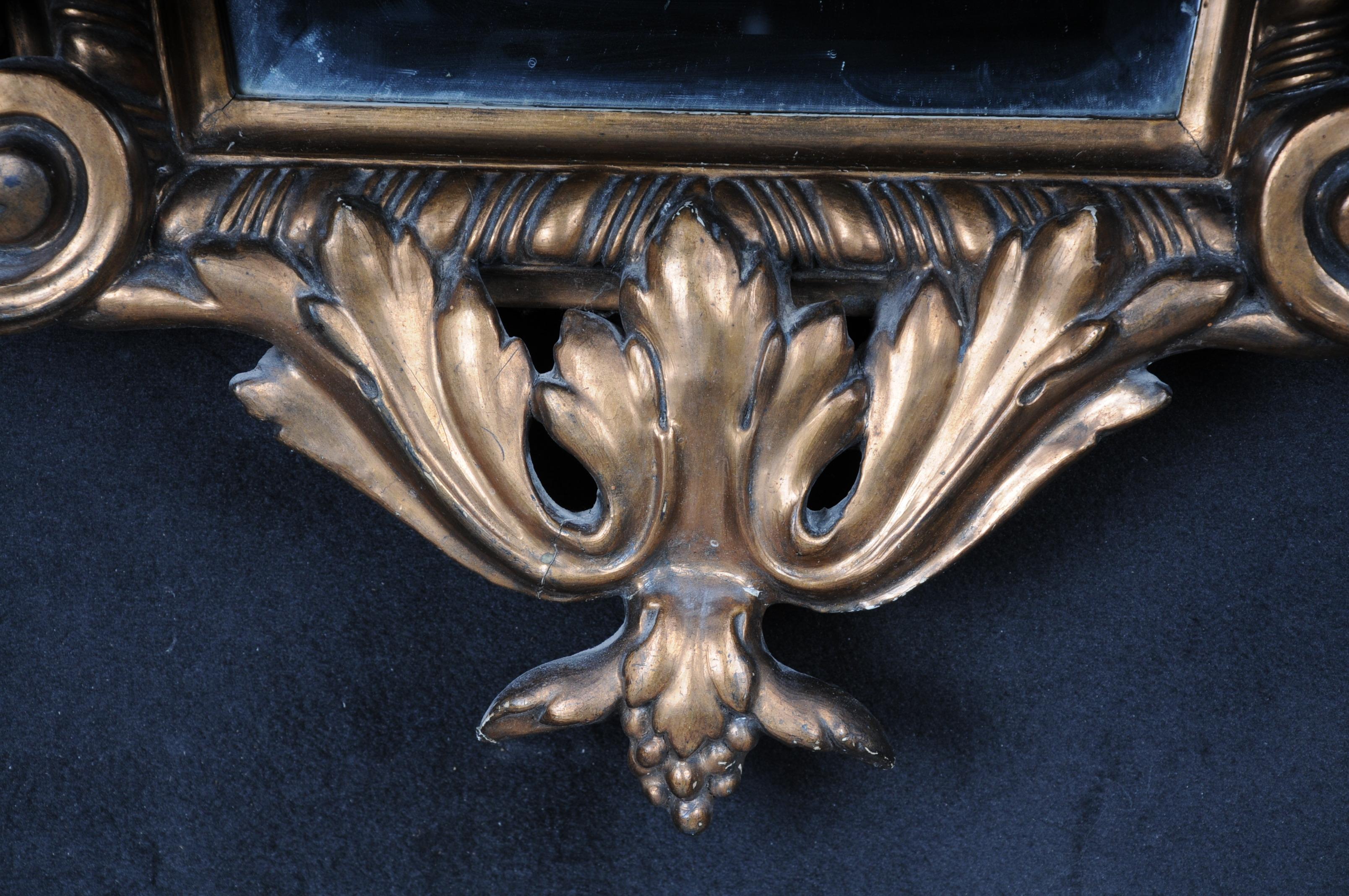 19th Century Antique Wall Mirror Gilded, circa 1880