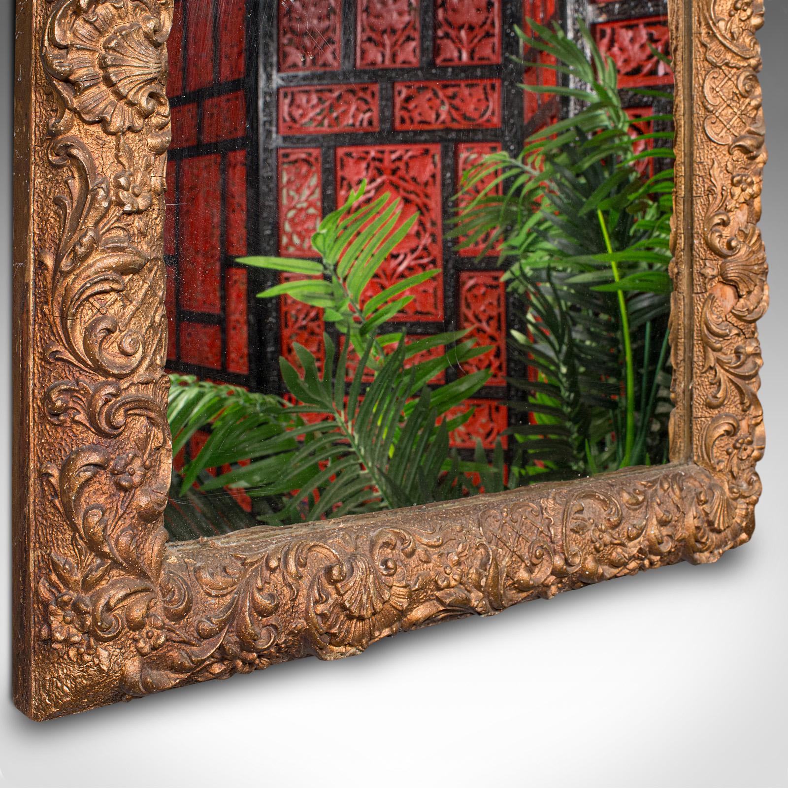 Antique Wall Mirror, Italian, Gilt Gesso, Ornate, Hallway, Overmantle, Regency For Sale 3