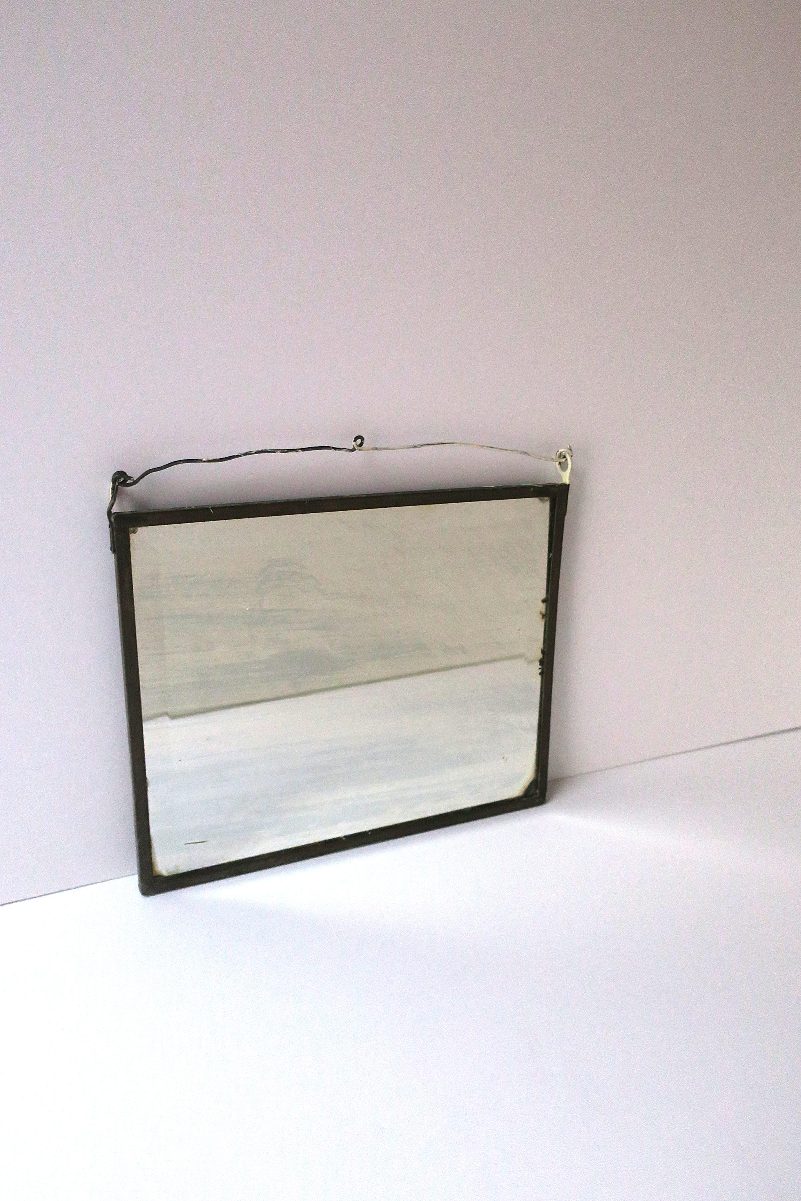 20th Century Antique Wall Mirror Shaving Vanity Mirror For Sale