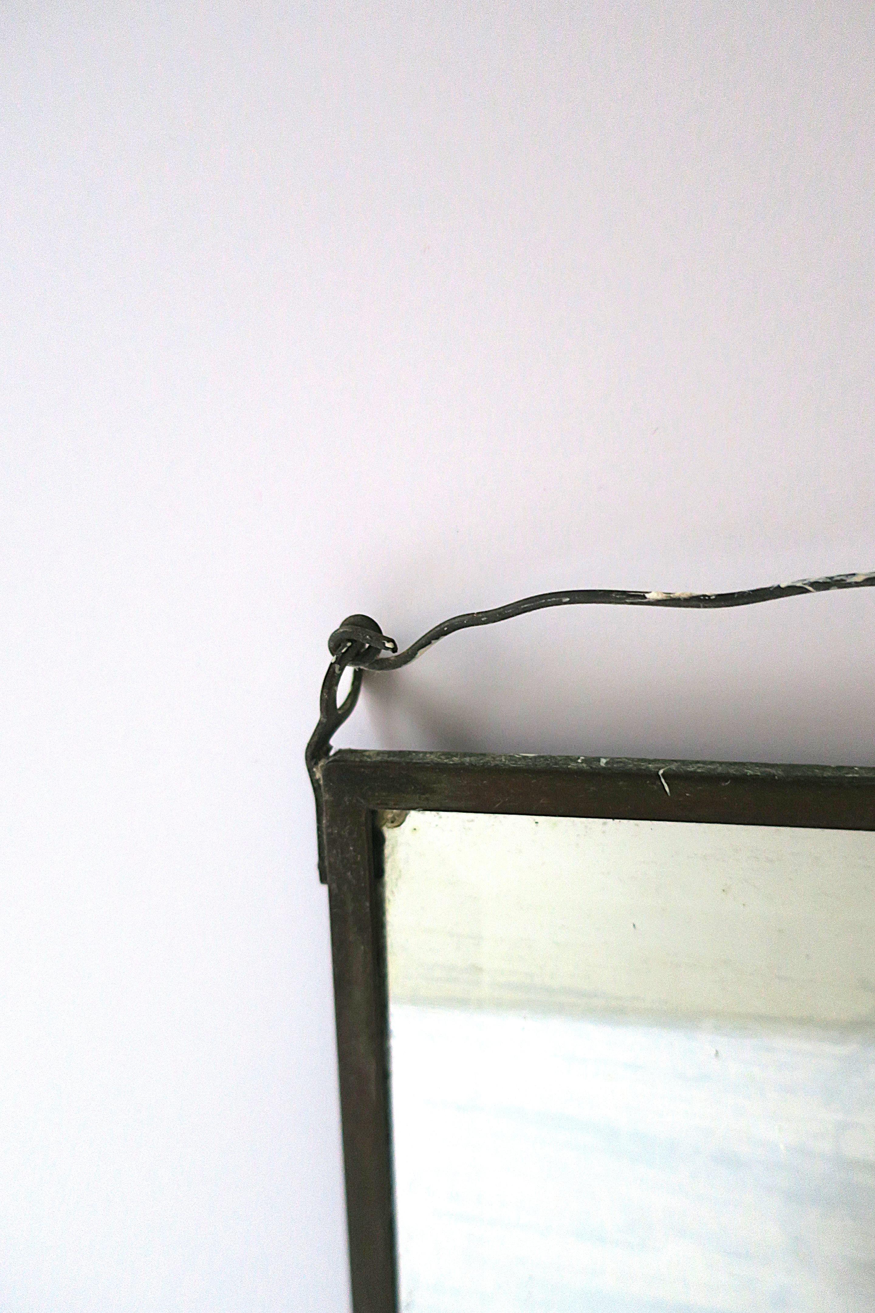 Antique Wall Mirror Shaving Vanity Mirror For Sale 2