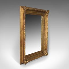 Antique Wall Mirror Victorian Gilt Gesso Frame, English, Overmantel, circa 1900