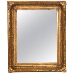 Antique Wall Mirror Victorian Gilt Gesso Frame, English, Overmantel, circa 1900