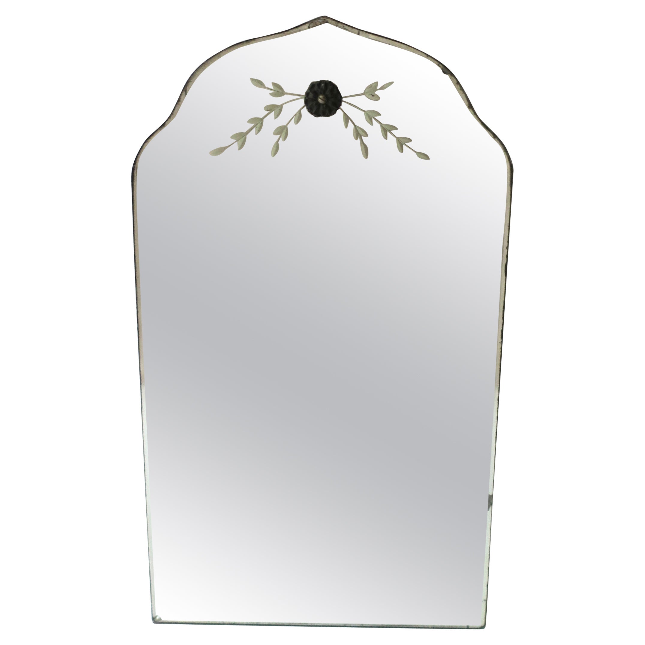 Antique Wall Mirror with Moorish Design, Small