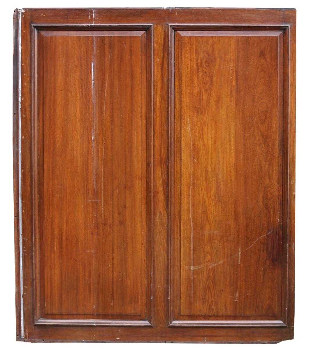A twelve linear meter (40 feet) run of full height teak wall panelling, removed from a room of the RAC
Clubhouse in Pall Mall, London. We have two matching sets of double doors available separately.
We have stripped some doors from the same