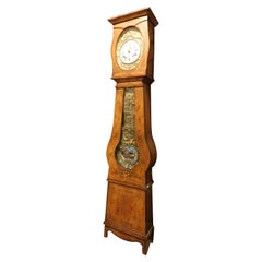 Antique Wall Pendulum in Painted Wood, 19th Century France