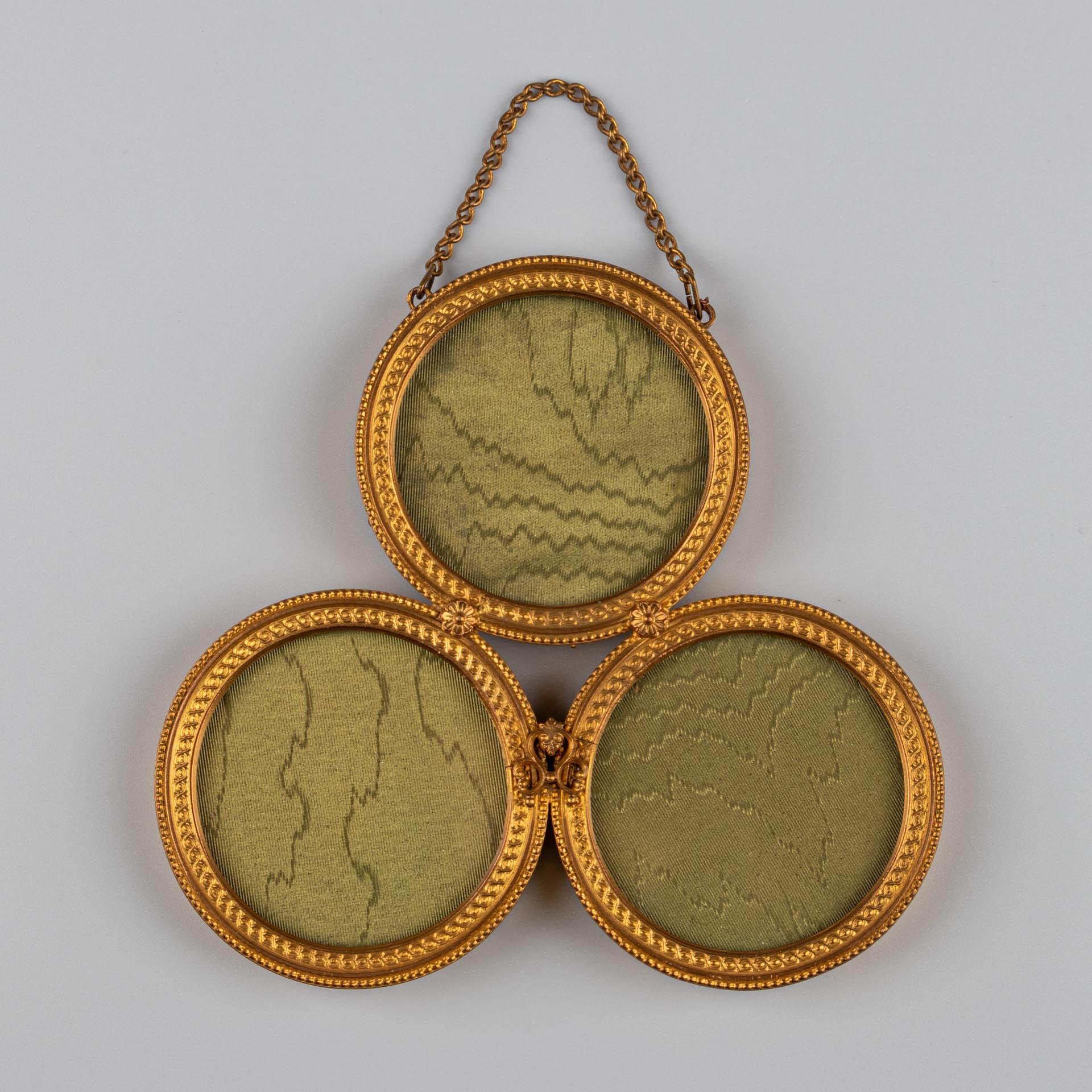 19th Century Antique Wall Picture Frame, Hanging Photo Frame, France, Circa 1860, 5 x 5 cm For Sale