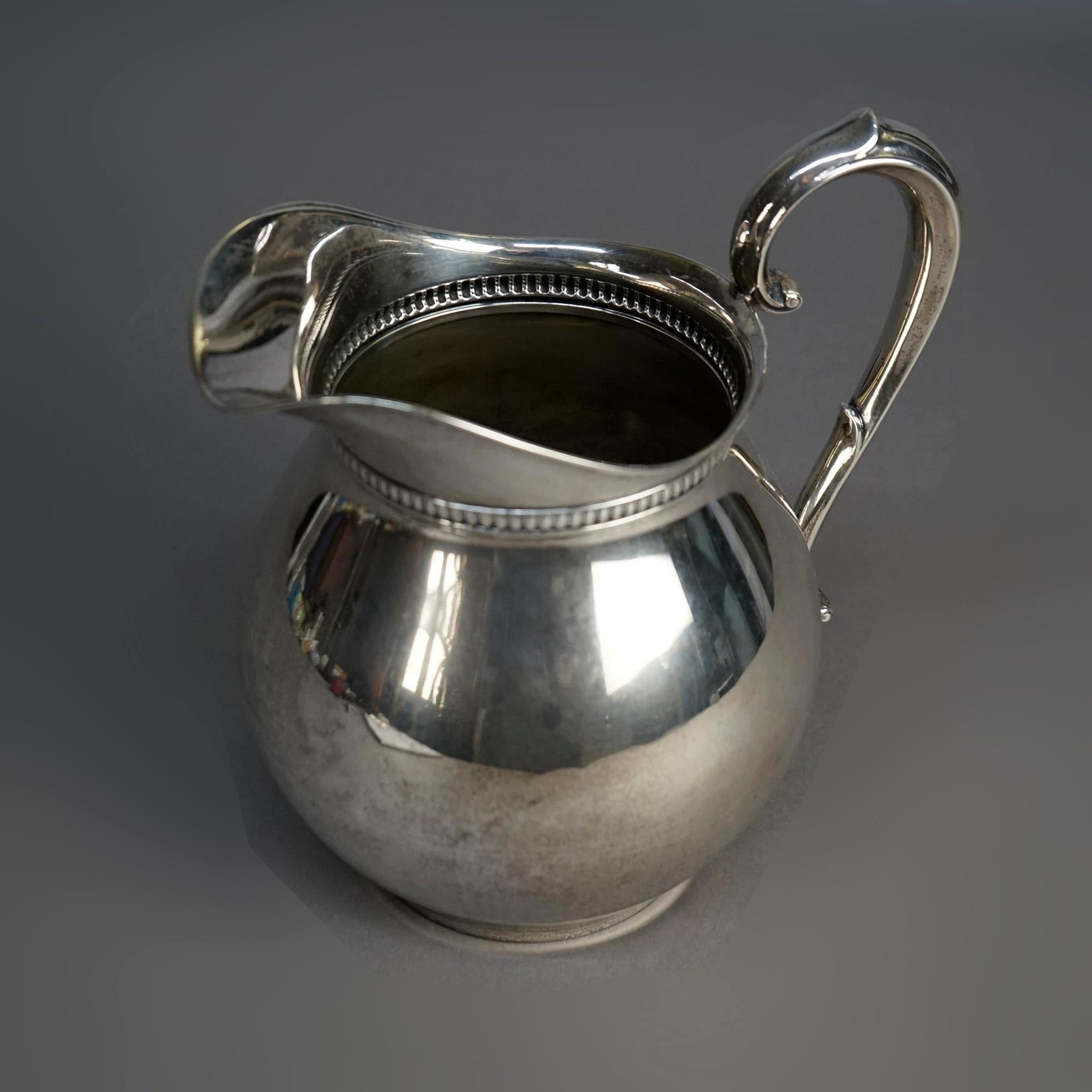 antique silver pitcher value
