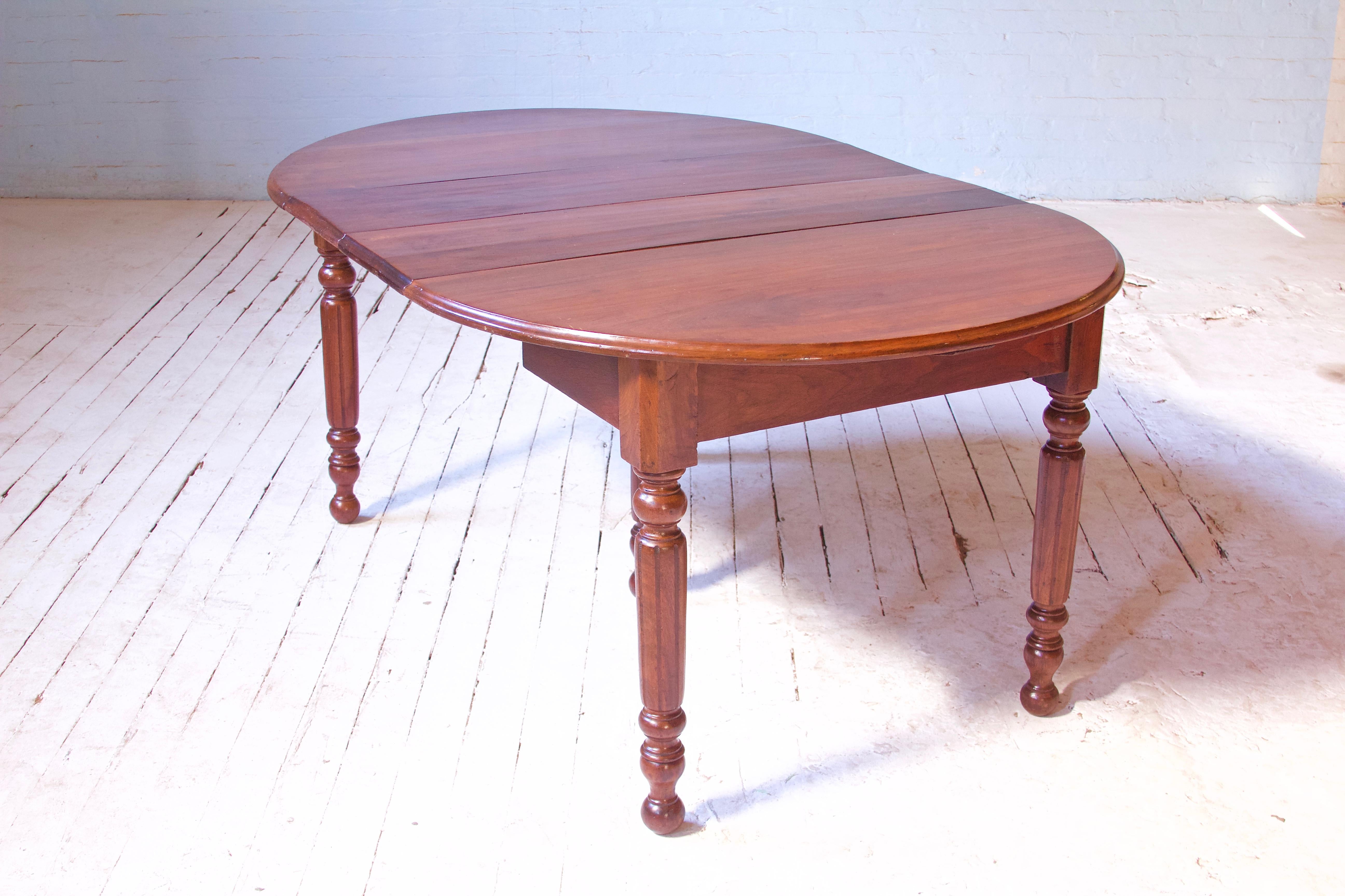 walnut dining table antique
