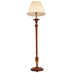 Antique Walnut and Gilt Lamp Stand