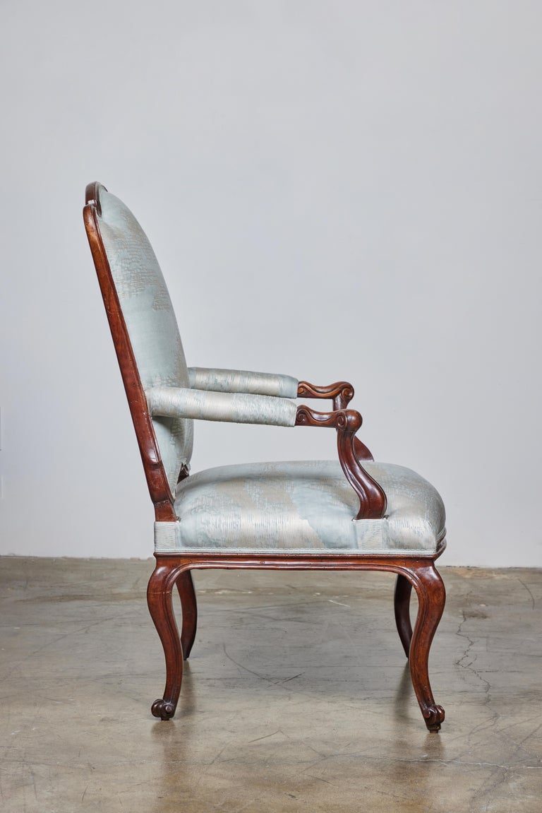 Antique Walnut Arm Chair For Sale at 1stDibs