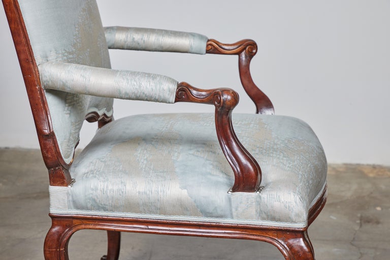 Antique Walnut Arm Chair For Sale at 1stDibs