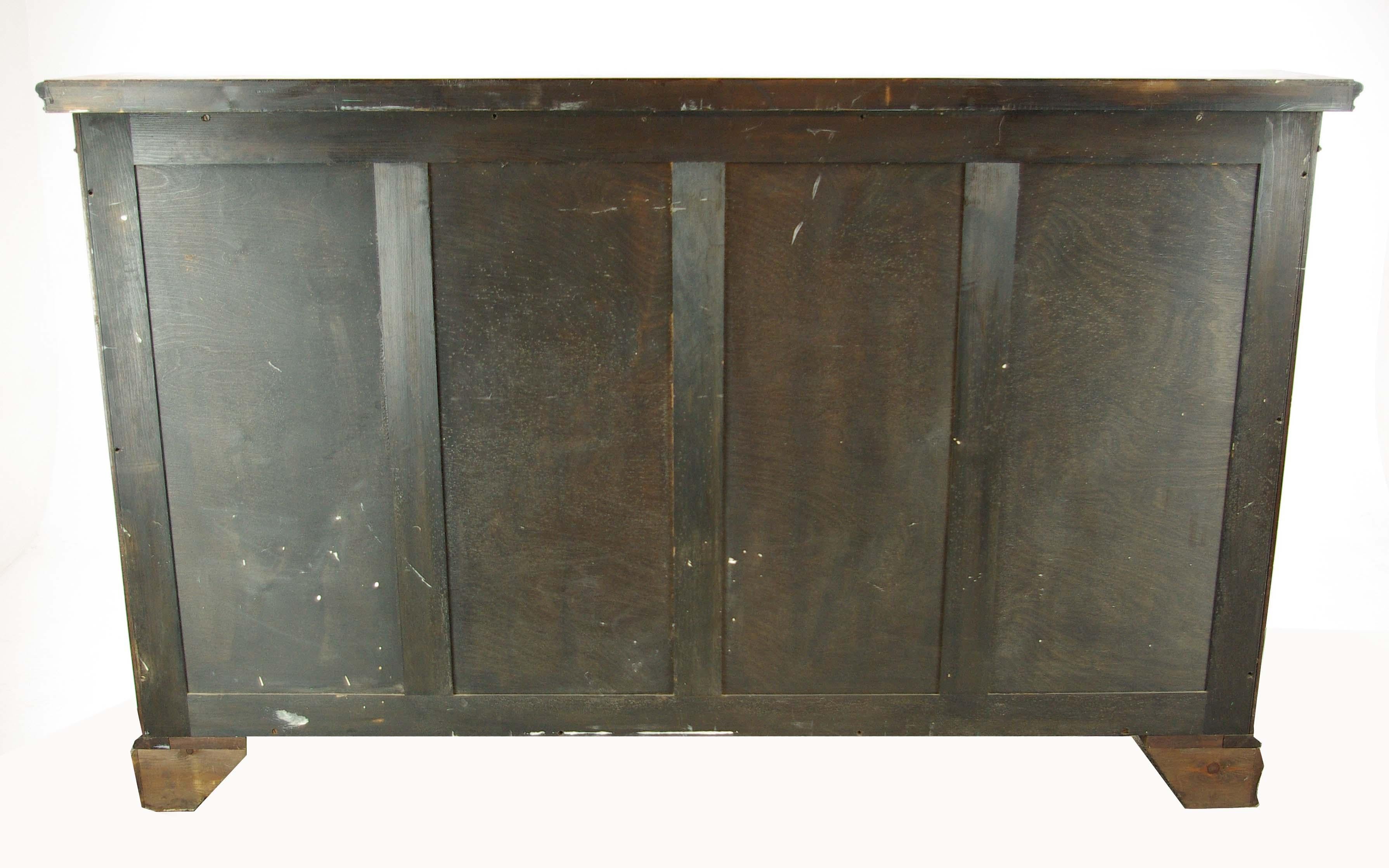 Antique Walnut Bookcase, Display Cabinet, Walnut, Scotland, 1910, Antiques 4