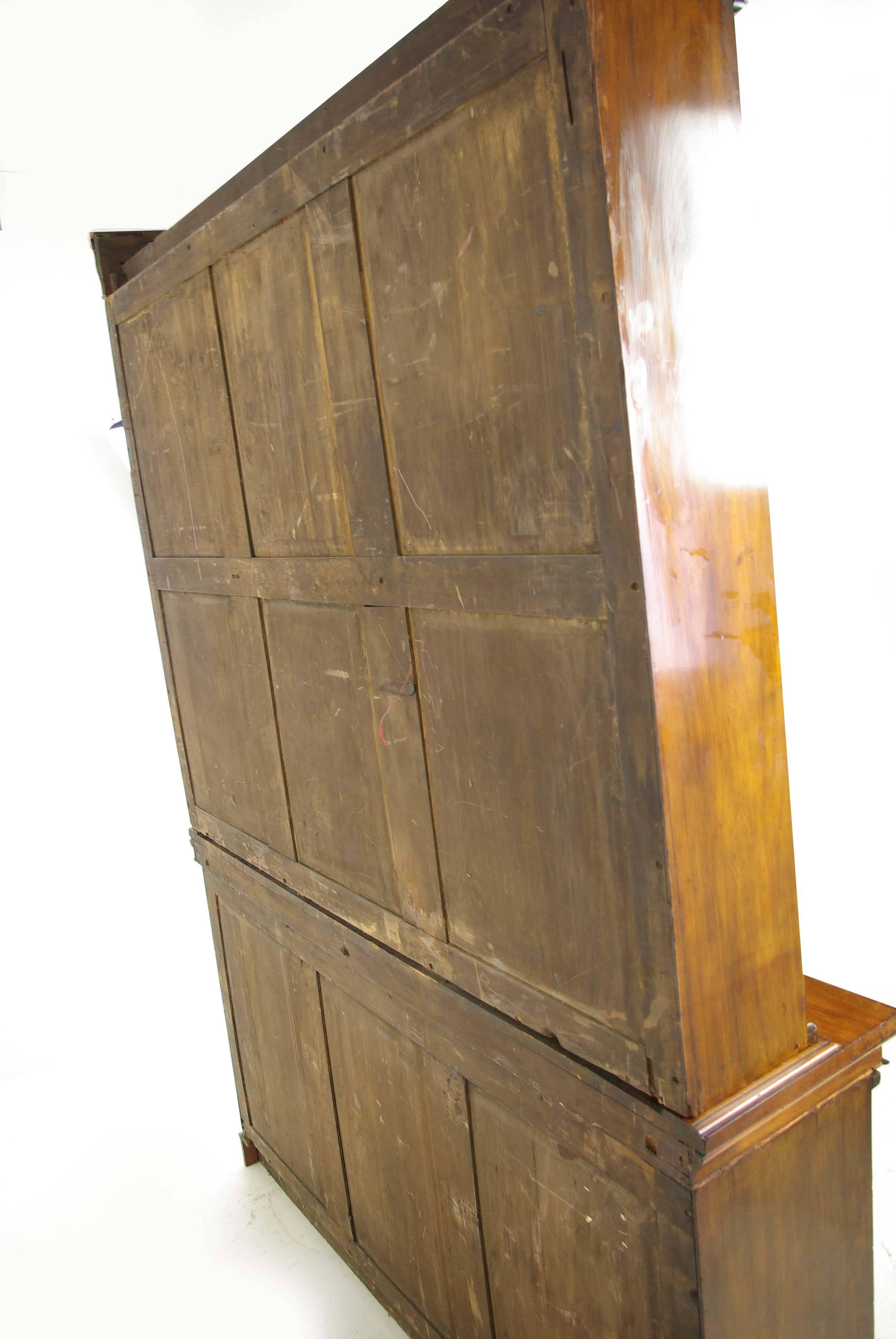 Antique Walnut Bookcase, Open Bookcase, Victorian, Scotland, 1860  REDUCED!!! 6