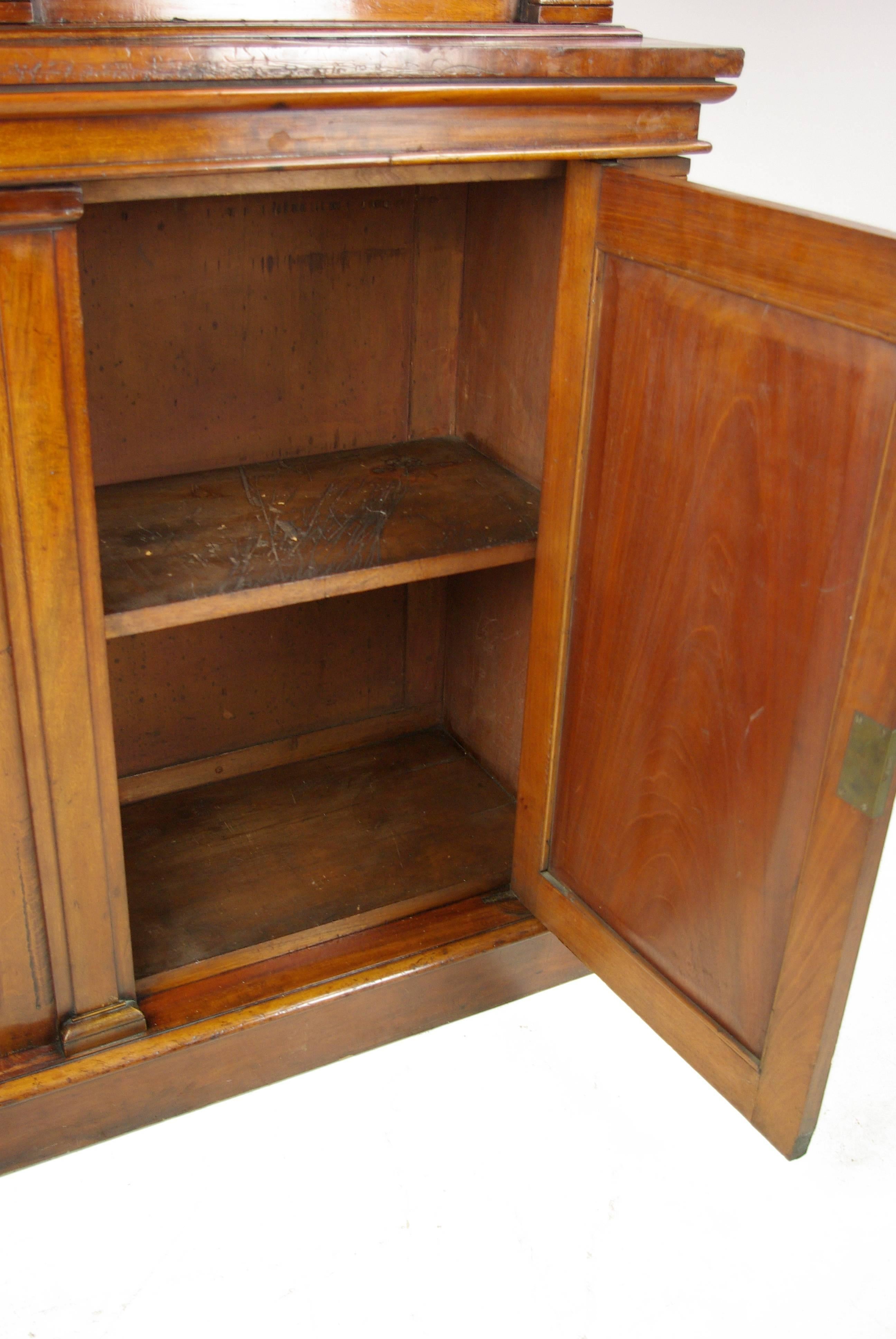 Mid-19th Century Antique Walnut Bookcase, Open Bookcase, Victorian, Scotland, 1860  REDUCED!!!