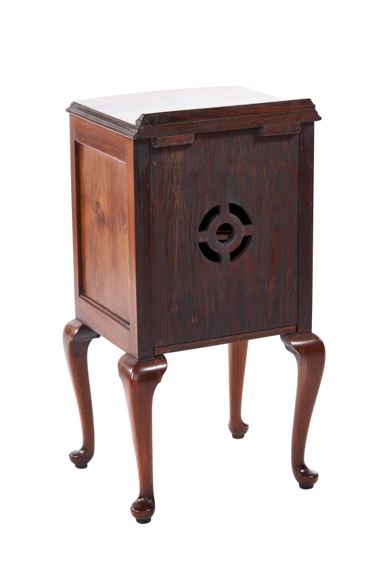 antique walnut nightstand