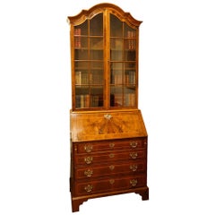 Antique Walnut Bureau Bookcase