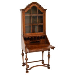 Antique Walnut Bureau Bookcase