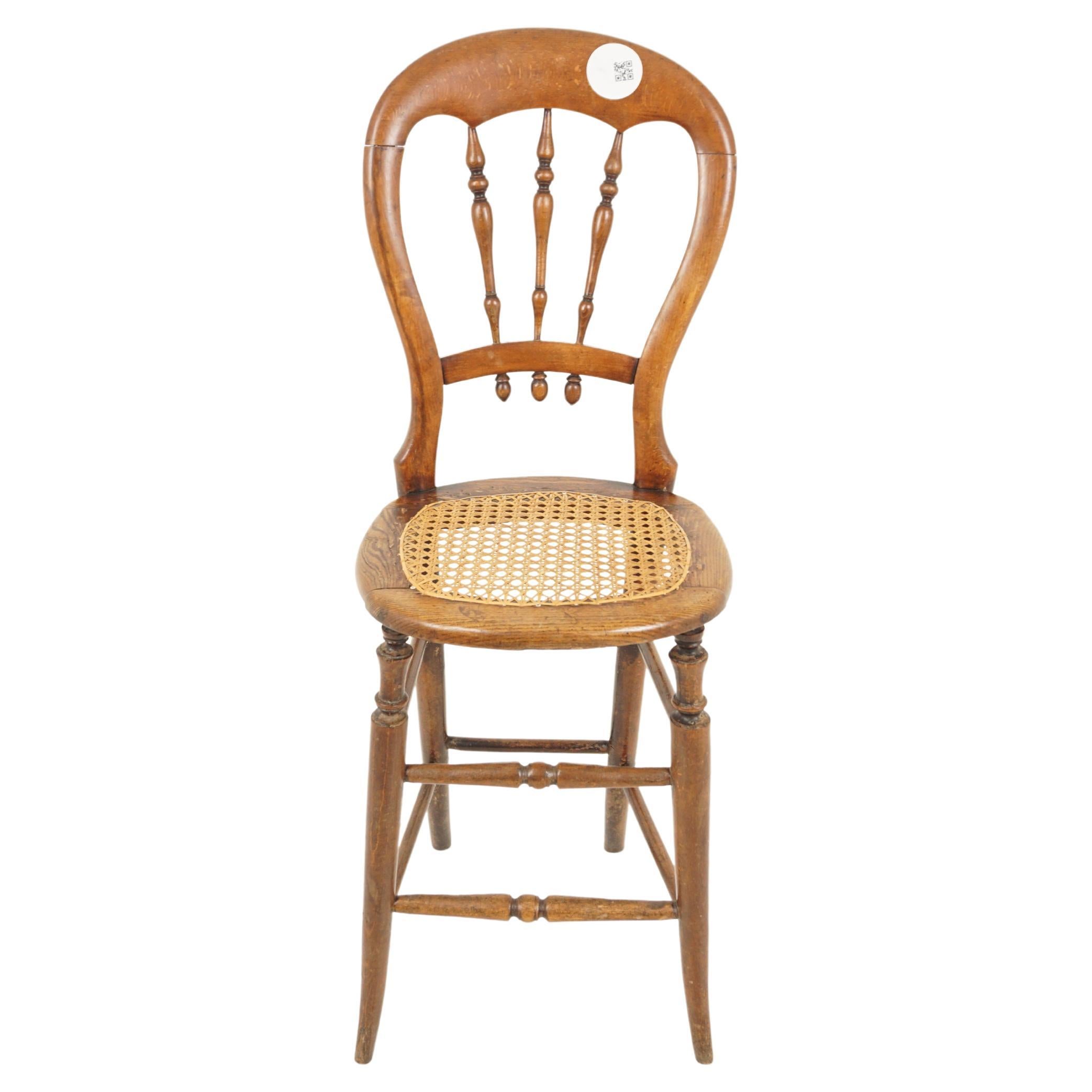 Antique Walnut Chair, Single Victorian High Back Chair, Scotland 1890, H1069